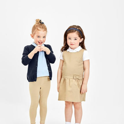The Children's Place Baby Girls' Ponte Jeggings, Pack of Two, Sandy, 4T