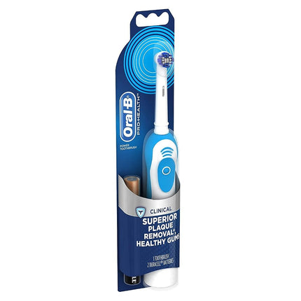 Oral-B Pro-Health Precision Clean Battery Toothbrush for Superior Plaque Removal and Healthy Gums, Pack of 1