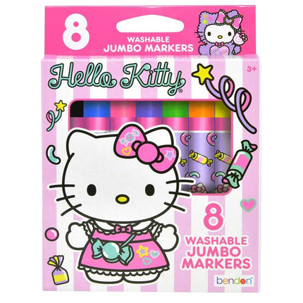 Bendon Hello Kitty Washable Jumbo Markers (8-Count