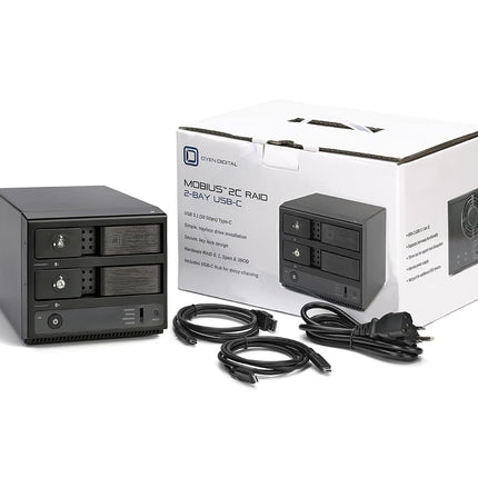 Boîtier de disque dur Mobius 2C RAID 2 baies USB-C