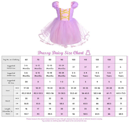 Dressy Daisy Princess Costume Tulle Dress, Baby Girls Size 1-2