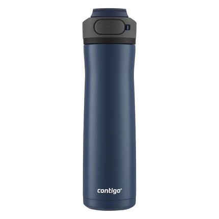 Contigo Cortland Chill 2.0 Cold Hot Water Bottle with AUTOSEAL Lid | Stainless Steel Water Bottle, 24 oz, Blueberry