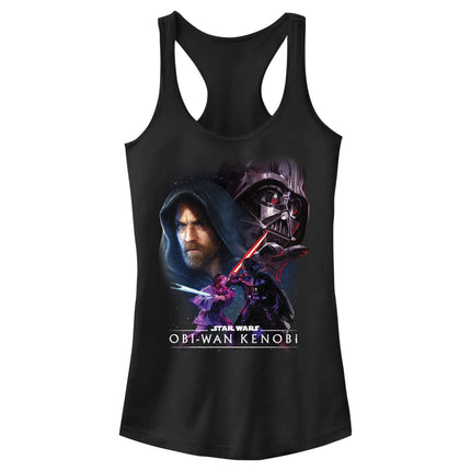 STAR WARS Women's OBI Wan Big Face Off Junior's Ra