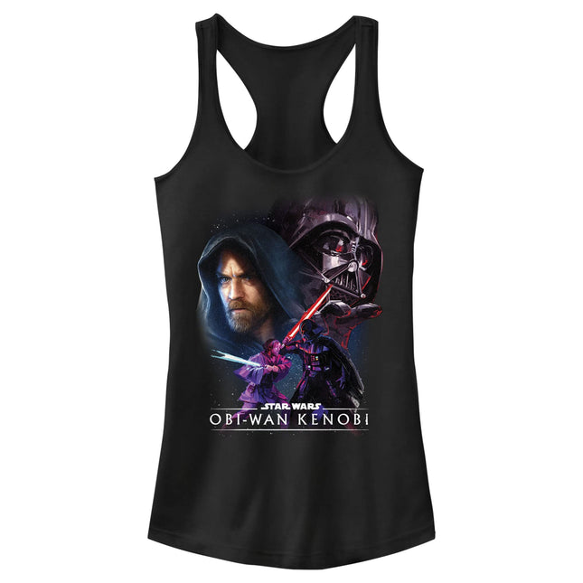 STAR WARS Women's OBI Wan Big Face Off Junior's Ra