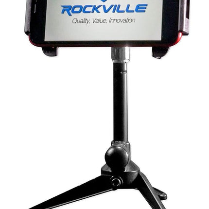 Rockville RDTS Adjustable Height Studio Desktop Tripod Microphone Stand+Mic Clip