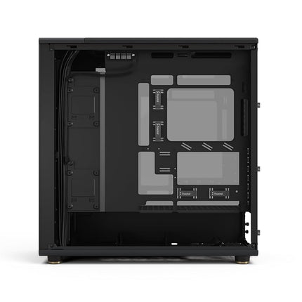Fractal Design North XL RC Charcoal Black TG Dark - Reverse Connection Motherboard Compatible - three 140mm Aspect PWM fans included- Type C USB - ATX airflow full tower PC gaming case