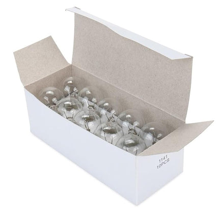 Camco 54788 Bombilla de repuesto para luces de marcha atrás de automóviles/vehículos recreativos 1141 - Caja de 10