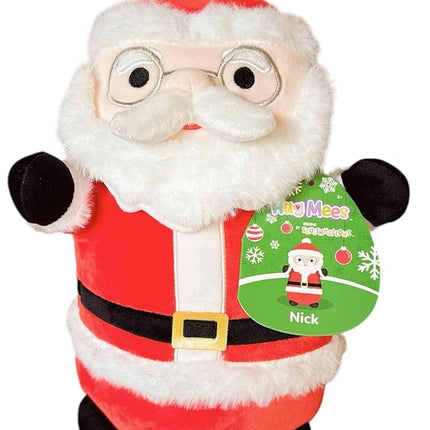 Squishmallows 10" Officially Licensed Kellytoy Christmas Hug Mees 2024 Squad Plush - Collectible Soft & Squishy Stuffed Animal Toy- Gift for Kids, Girls & Boys - 10 Inch (Nick The Santa)