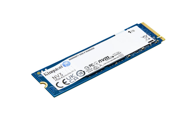 Kingston NV3 NVMe PCIe 4.0 Internal SSD 1TB M.2 2280-SNV3S/1000G