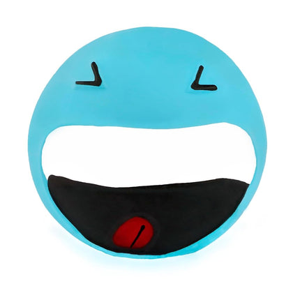 Chiwava 4 Pack 2.8'' Latex Squeaky Dog Toy Smiley Face Balls Interactive Fetch Play for Small Dogs