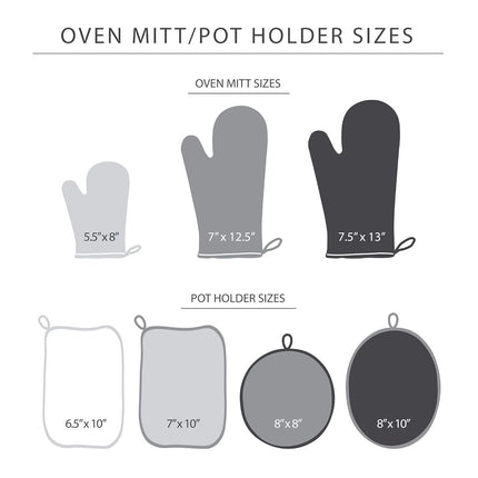 KitchenAid Asteroid Mini Oven Mitt Set, 5.5"x8", Aqua, 2 Piece