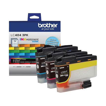 Brother LC4043PKS 3 Pack of Standard Yield Cyan, Magenta and Yellow Ink Cartridges