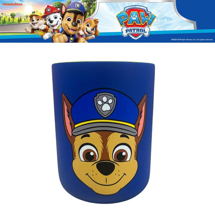 Soporte para cepillos de dientes infantiles de Paw Patrol Chase - Vaso para brochas de maquillaje/bolígrafos, (Producto con licencia oficial) por Franco Collectibles