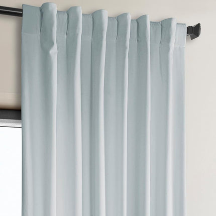 HPD Half Price Drapes Heritage Velvet Curtains Plush Quality Room Darkening Curtains for Bedroom Living Room 50"W x 120"L, 1 Panel, Ballet Pink