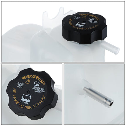DNA MOTORING OEM-RT-FO3014108 OE Style Coolant Overflow Reservoir Tank w/Cap Compatible with 05-08 Escape/Mariner 2.3L