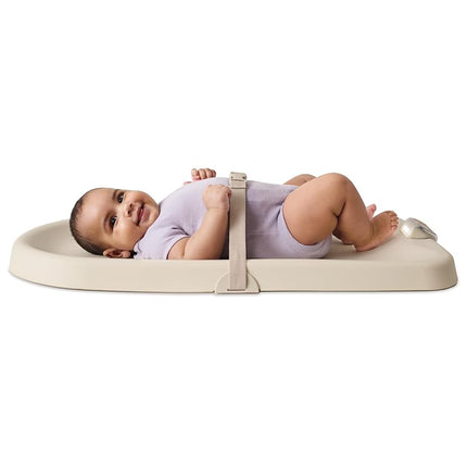 Skip Hop Baby Changing Pad Nursery Style Light-Up Wipeable and Contoured with Cushioned Foam Fits Standard Changing Tables Oat