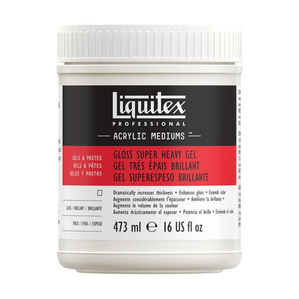 Liquitex Gloss Super Heavy Gel Medium, 16-Ounce