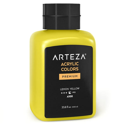 Arteza Acrylic Paint, A503 Ultramarine Blue, 33.8 fl oz, 1000ml Jar, Opaque, Quick-Drying, Acrylic Paints for Painting on Canvas and Wood