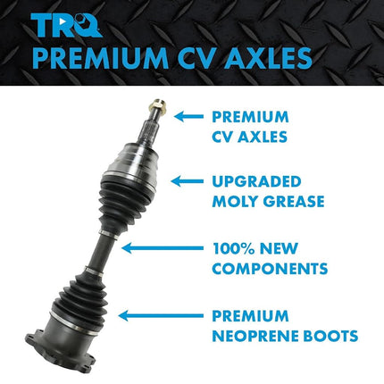 TRQ Front CV Axle Assembly Kit Compatible with Toyota Camry 2012-2017