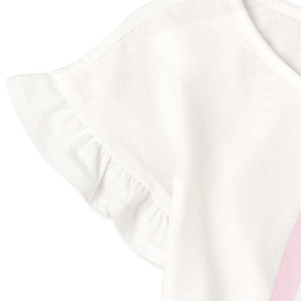 The Children's Place Toddler Girls Print Top 2-Pack, Milky Way, 5T