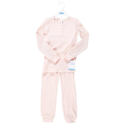 Ensemble de sous-vêtements longs thermiques 2 pièces Hudson Baby unisexe pour bébé, rose doux, 7 ans, rose doux, 7 ans
