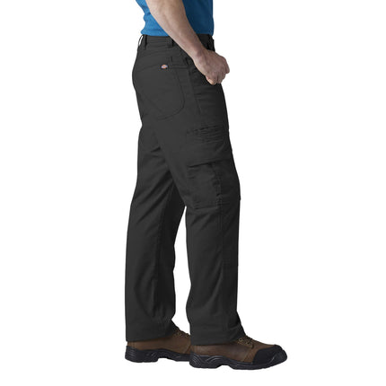 Dickies Men's DuraTech Ripstop Cargo Pants – Rugged Outdoor Work Pants with Tool Pockets for Tactical, Landscaping, Field Use, Black, 38W x 32L