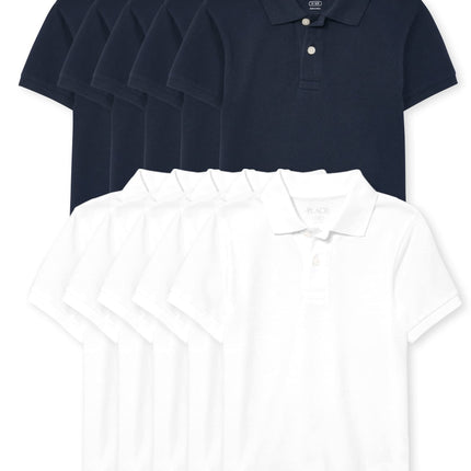 The Children's Place Boys' Short Sleeve Pique Polo