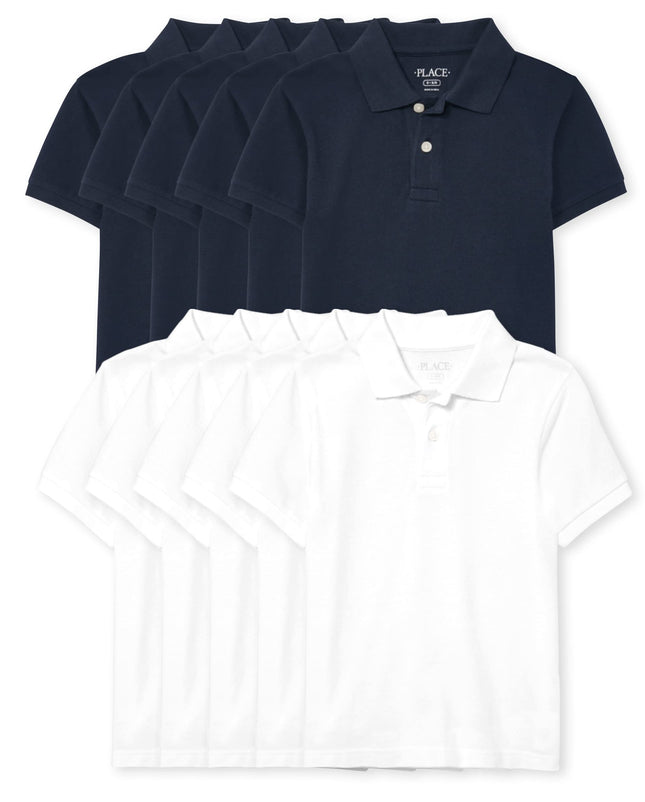 The Children's Place Boys' Short Sleeve Pique Polo