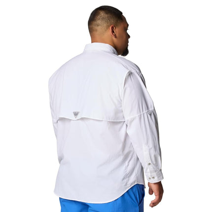 Columbia Men's Bahama II Long Sleeve Shirt, 2024 White, Medium