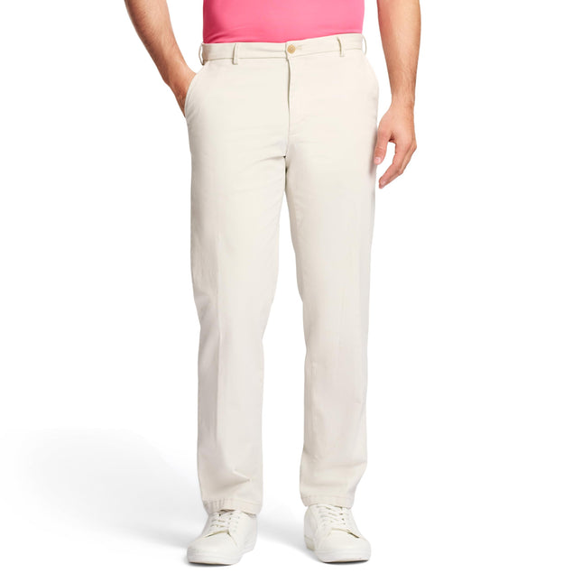 IZOD Men's Saltwater Stretch Flat Front Straight F