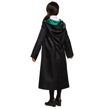 DISGUISE Harry Potter Slytherin Robe Classic Children's Costume Accessory, Black & Green, Kids Size Large (10-12)