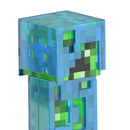 Mattel Minecraft Diamond Level Creeper, 5.5-inch Collector Action Figure with Die-cast Accessories, Toy Collectible Gift for Adult Fans & Kids Ages 6 Years & Older, HLL31