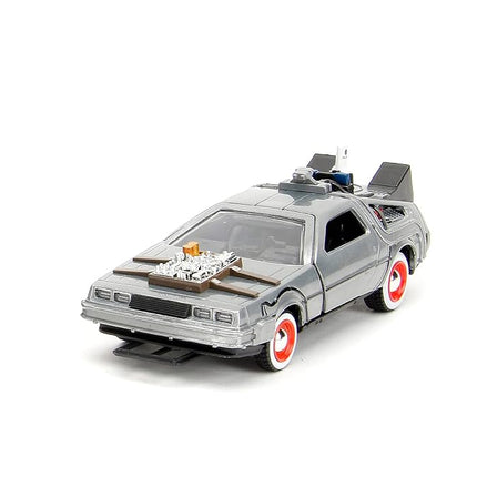 Jada Back to The Future Time Machine 1.65" Nano 3-Pack Die-Cast Cars, Toys for Kids and Adults