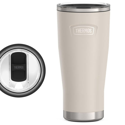 Sandstone-24 oz Stainless Steel Tumbler w/Slide Lo