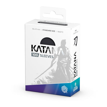 Ultimate Guard Katana Card Sleeves: 100 Standard Size TCG Sleeves, 66 x 91mm, Obsidian Shard Back, Tournament Quality, No PVC & Acid-Free, High Clarity