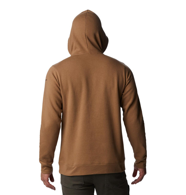 Columbia Men's Trek Graphic Hoodie, Delta/Treeline Flag Graphic, Medium