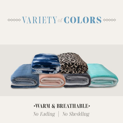 Elegant Comfort Luxury Velvety Feel Blanket, All-Season Lightweight Blanket, Ultra Plush, Soft, Cozy-Fuzzy Flannel Fleece for Couch, Sofa, Bed, Travel, Ombre Design, Twin/Twin XL, Dusty Rose