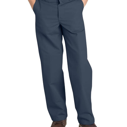 Dickies Little Boys' Uniform Flex Waist Flat Front Pant, Dark Navy, 6