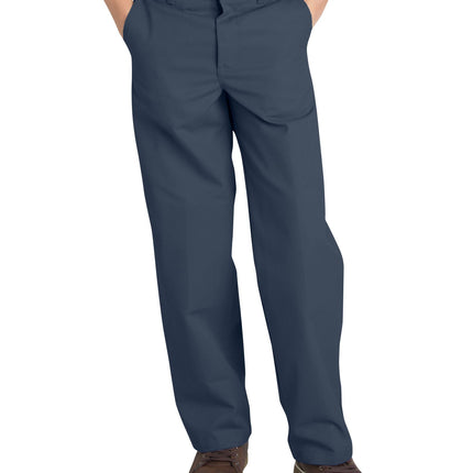 Dickies Boys' Flex Waist Flat Front Pant, Dark Nav