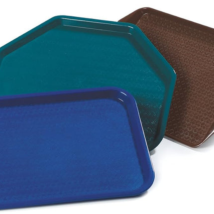 Bandeja de cafetería Carlisle FoodService Products Cafe Fast Food con superficie estampada para cafeterías, comida rápida y comedores, plástico, 16.31 x 12.06 x 0.7 pulgadas, naranja, (paquete de 24)