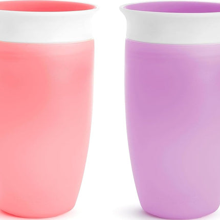 Munchkin� Miracle� 360 Toddler Sippy Cup, Pink/Purple, 10 Oz, 2 Count