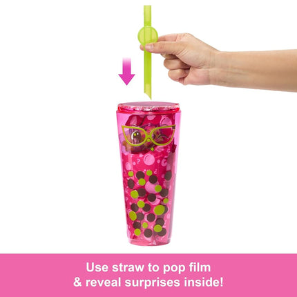 Barbie Pop Reveal Bubble Tea Series Doll & Accessories with Fashion Doll & Pet, 8 Surprises Include Color Change, Cup with Storage (Styles May Vary), HTJ20
