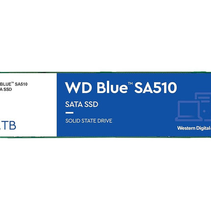WD Blue SA510 2 TB, M.2 SATA SSD, up to 560 MB/s, 