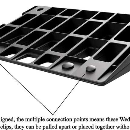 Wellness Wedge Le Cale-Matelas Orthopédique - Lot de Deux Cales Sous-Matelas - Alternative Abordable à la Base Réglable - Rehaussement de 5 Pouces - Réduit Naturellement le Reflux Acide