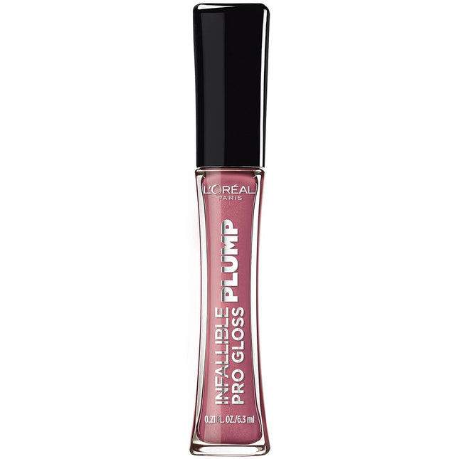 L’Oréal Paris Infallible Pro-Gloss Lip Plumper with Hyaluronic Acid, Mauve Glow 606, 0.21 fl. oz.