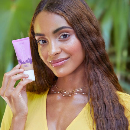 tarte maracuja tinted moisturizer – Lightweight Sheer Foundation with Buildable Longwear Coverage, Hyaluronic Acid for Hydrated Skin, Vegan & Cruelty-Free, full size, 46N tan-deep neutral