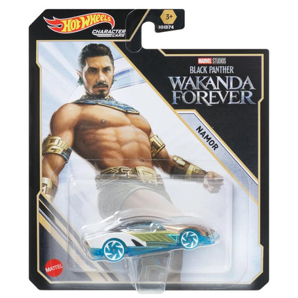 Hot Wheels Character Cars � Complete 6?Pack (HHB74?956G) | Includes Black Panther, Namor, Shuri, Ms. Marvel, Captain Marvel & America Chavez | 1:64 Die?Cast Vehicles � Ages 3+