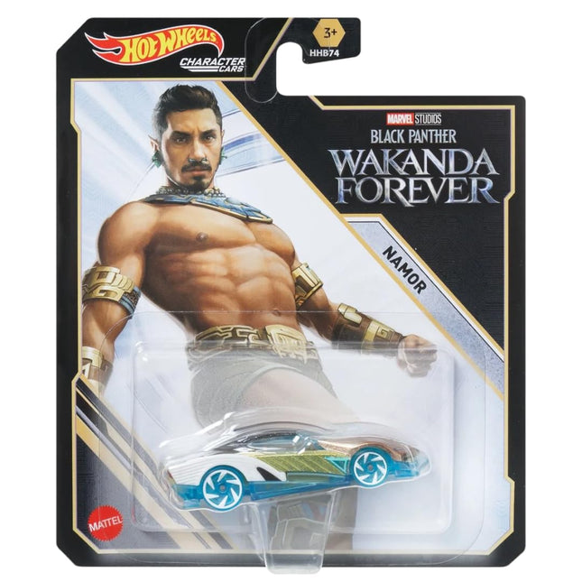 Hot Wheels Character Cars  Paquete Completo de 6 (HHB74?956G) | Incluye a Black Panther, Namor, Shuri, Ms. Marvel, Capitana Marvel y América Chávez | Vehículos de Metal Fundido a Escala 1:64  Edades 3+