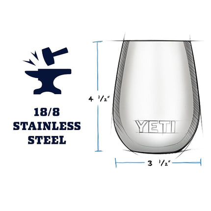 YETI Rambler 10 oz Wine Tumbler, Vacuum Insulated, Stainless Steel with MagSlider Lid, Wild Vine Red