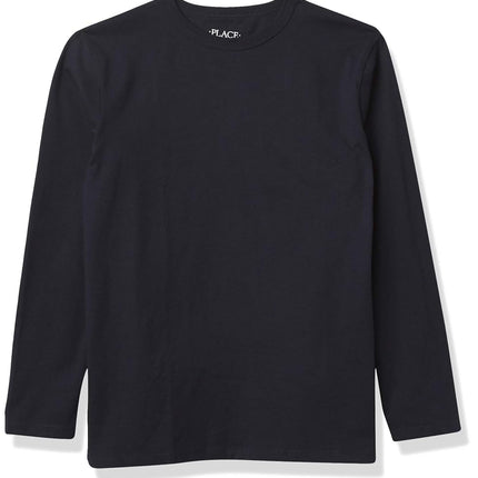 The Children's Place Boys Basic Long Sleeve Tee, New Navy Single, XX-Large